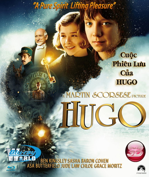 D069. Hugo - Cuộc Phiêu Lưu Của Hugo 3D 25G (DTS-HD 5.1) 
